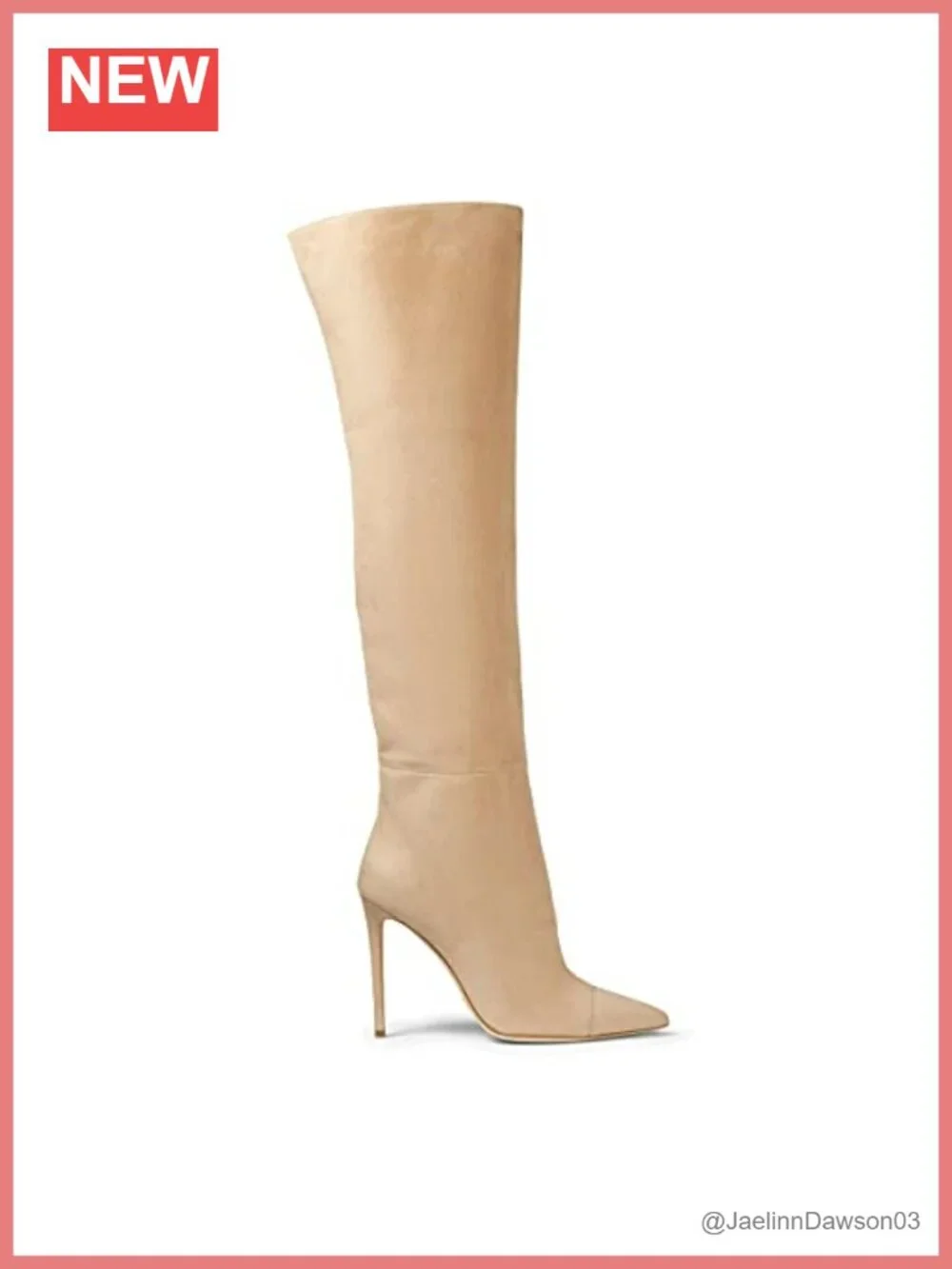 Suede Over-the-Knee Stiletto Heel Boot Pointed Toe Slip-On Winter Boot